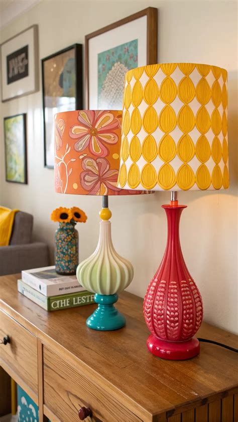 Funky table lamps with unique shapes and bright colors are a must-have ...