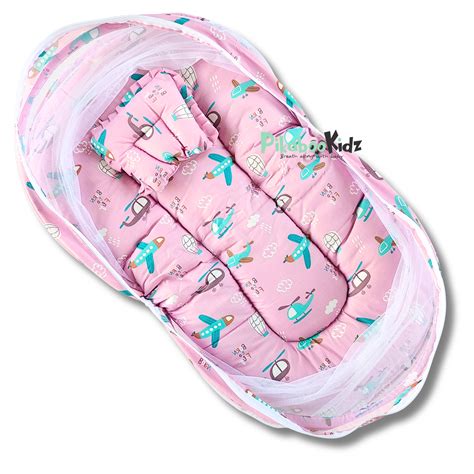 Baby Net BED – Pink flights – Pikaboo Kidz