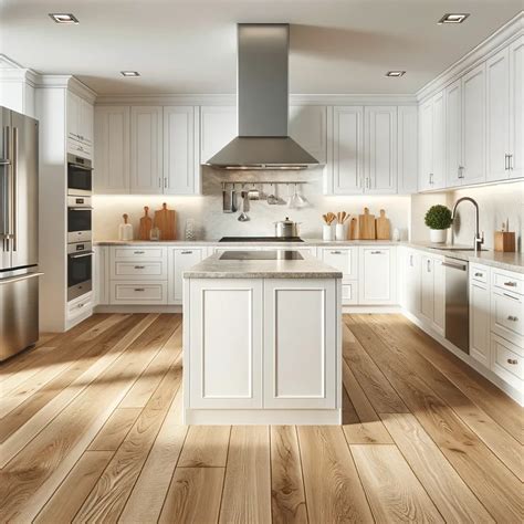 15 Floor Colors to Complement Your White Kitchen Cabinets