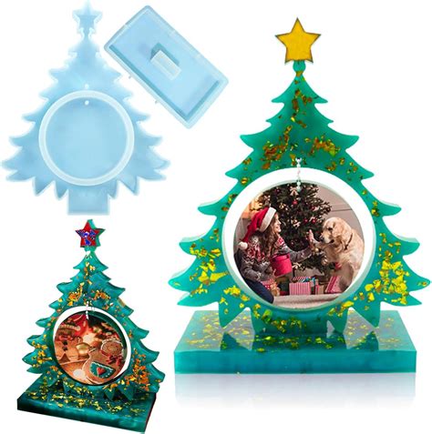 Amazon.com: Wehous Resin Molds for Photo Frame, Large Christmas Tree ...