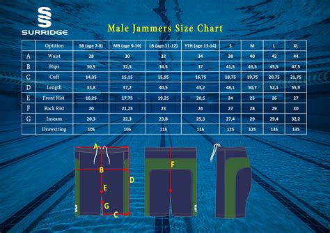 Speedo Jammer Sizing Chart at Jackson Nicolle blog