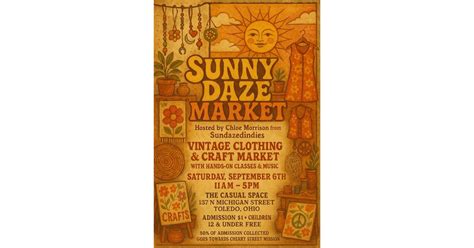 Sunny Daze Market 🌞🌼 (Vintage clothing and craft market), 137 N ...