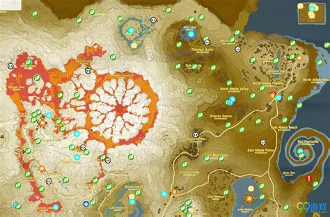 《塞尔达传说：荒野之息》攻略地图公布 全收集党福音_99单机游戏