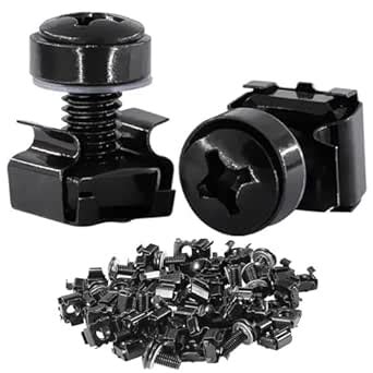 60 Pack M6 x 20 mm Server Rack Screws Computer Rack Mount Screws Cage ...