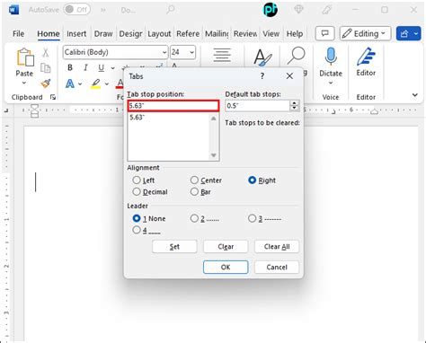 How to Add Alignment Line in Word 的图像结果