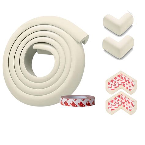 Kiddough Baby Proofing Safety Strip And Corner Guard (2 Mtrs Roll + 4 ...