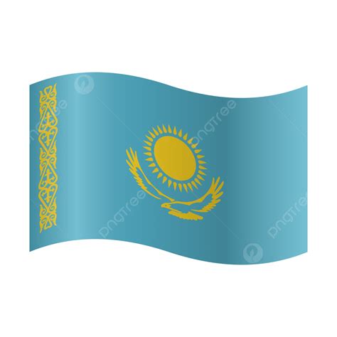 Vector Realistic Illustration Of Kazakhstan Flags, Kazakhstan, Flag, National PNG and Vector ...