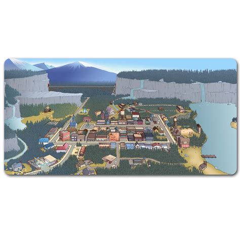 Gravity Falls Map Mouse Pad pad XXL(3 Versions),Office Desk Mat,Mouse ...