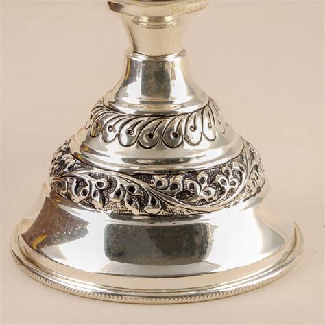 Antique Peacock Silver Vilakku - Sri Anu Jewellers.