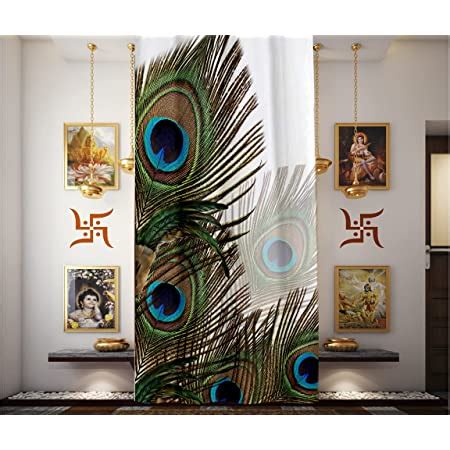 Buy TheYaYaCafe Digital Printed Curtains for Temple, Pooja Room ...