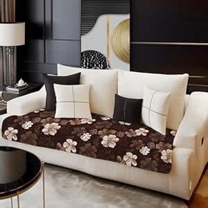 Decorian Premium Soft Quilted Velvet Sofa Cover Mat, Sofa Seat Runner ...