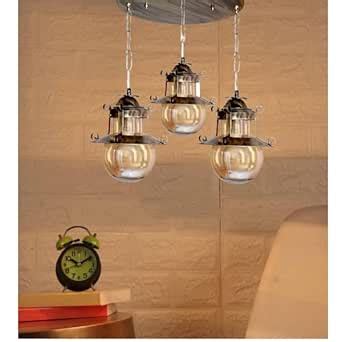 Buy GAUVIK Cluster 3 Light Hanging THALI Cluster Pendant Light/Cluster ...