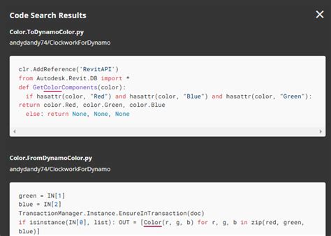Dynamo Python Revit API 的图像结果