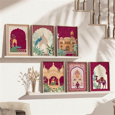 wall painting wall decoration Traditional Indian Inspired Madhubani ...