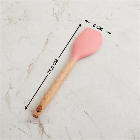 Buy Rosemary Wooden Handle Silicone Spatula from Home Centre at just ...
