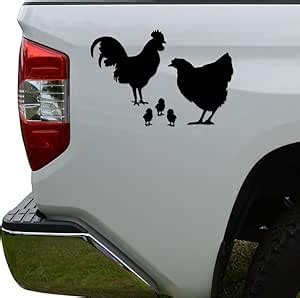 KREEPO Chicken Family Vinyl Decal Stickers for car Truck Motorcycle for ...