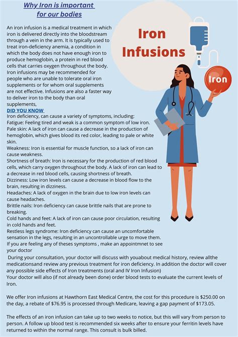 IRON INFUSIONS | Hawthorn East Medical Centre