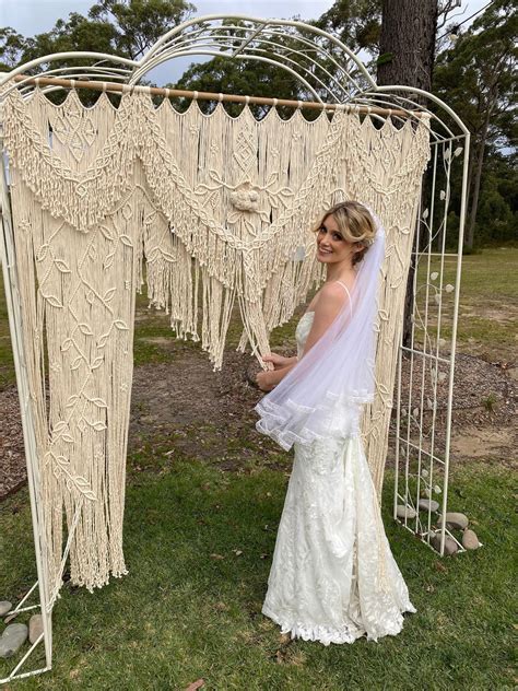 Image result for Macrame Wedding Backdrop Tutorial