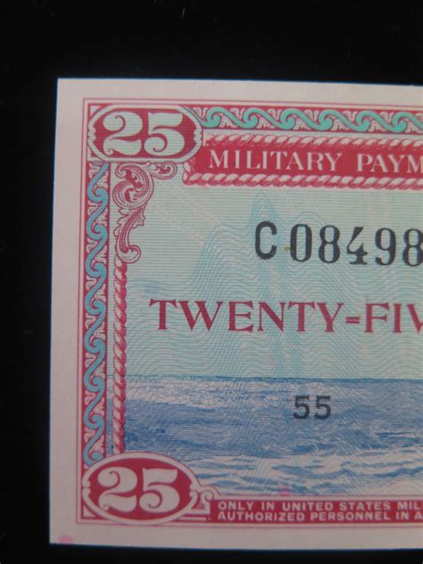 Series 681 Military Payment Certificate Twenty-Five Cents - Oahu Auctions