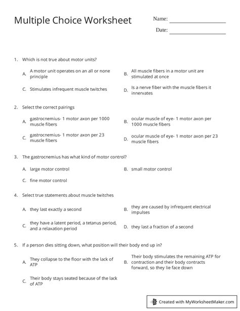 Image result for Multiple Choice Worksheet Maker