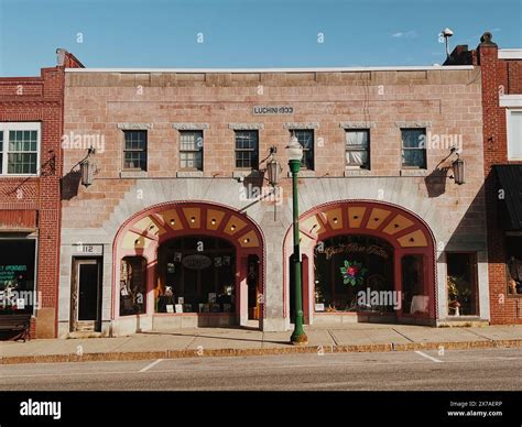 Architecture in Ellsworth, Maine Stock Photo - Alamy