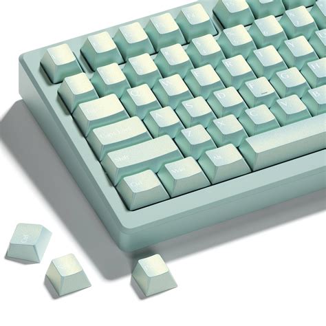Buy HITIMEXVX PBT Keycaps, Custom Keyboard Keycaps 60 Percent, Green ...