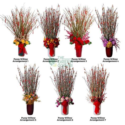 Customisable Pussy Willow Arrangements | 5ft - 8ft | Over 84 Different ...