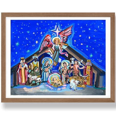 Nativity Scene Painting