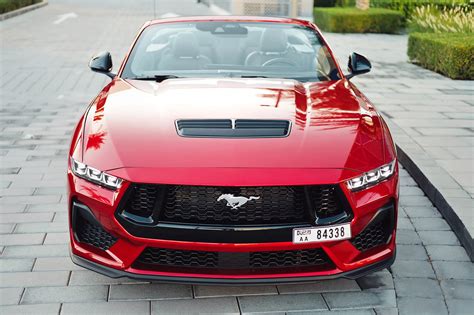 Rent Mustang GT New Gen Red Convertible in Dubai - Convertible - Octane.Rent