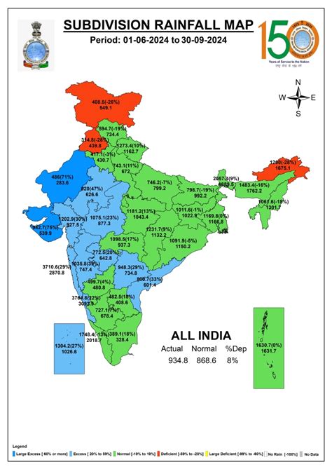 SW Monsoon 2024: District wise rainfall in India – SANDRP