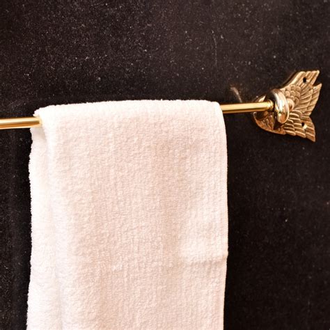 Modern Premium Brass Towel Hanger in Golden Finish