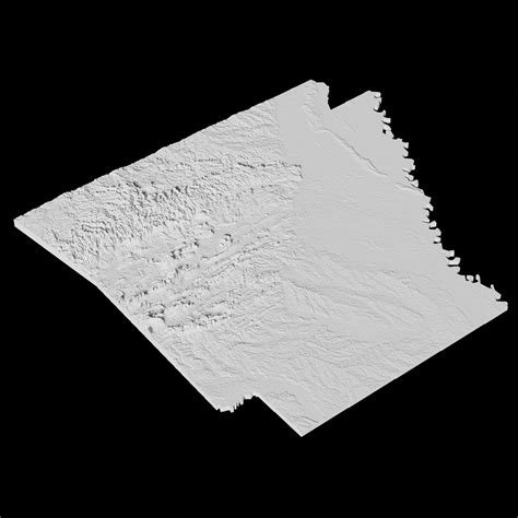 USA State of Arkansas Topographic Map - 3D Terrain by Codingry