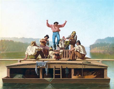 The Jolly Boatmen, painted by Missourian George Caleb Bingham, now in ...