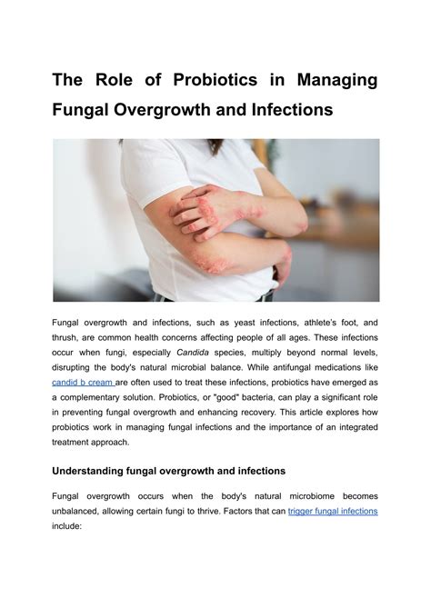 PPT - The Role of Probiotics in Managing Fungal Overgrowth and ...