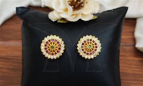 Ethnic Ruby Studs – INSTAR JEWELLERY