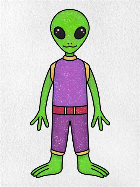 Image result for Alien Drawing Easy Full Body