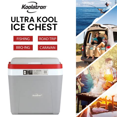 Koolatron Ice Chest Cooler | Locking Carry Handle | 25 L (26 qt)