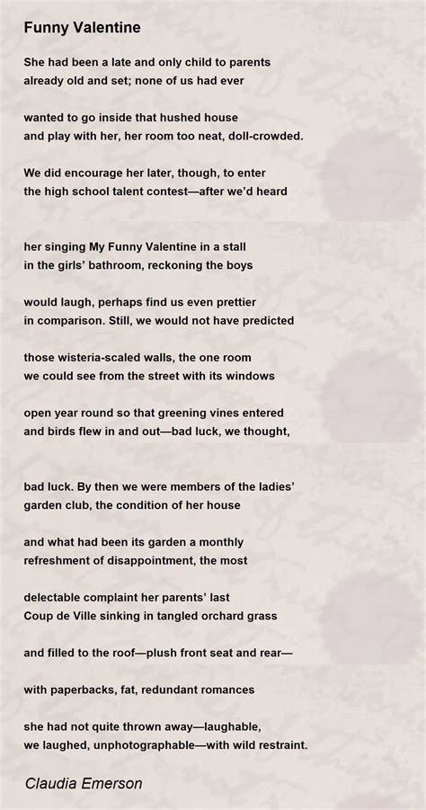 Funny Valentines Poems