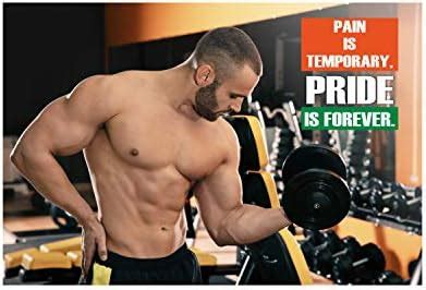 Anne Print SolutionsPain Is Temporary Pride Is Forever Gym Poster | Gym ...