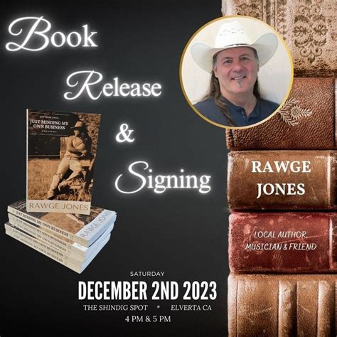 Book Signing and Release Party , The Shindig Spot, Elverta, December 2 ...