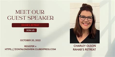 Club Meeting Featuring Charley Olson/Rahabs Retreat, Holiday Inn ...
