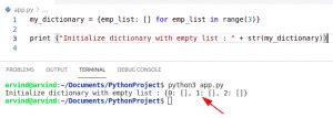 Image result for Initialize Dictionary Python