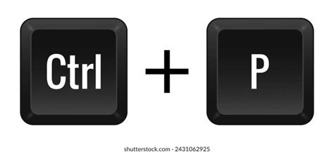 Ctrl F Key Combination Keyboard Control Stock Vector (Royalty Free ...