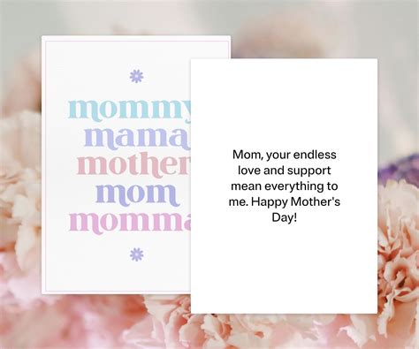 Mother’s Day Card Message Ideas - What to Write
