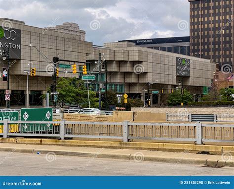 Huntington Place Convention Center in Detroit - DETROIT, UNITED STATES - JUNE 10, 2023 Editorial ...