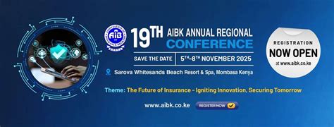 19th AIBK ANNUAL REGIONAL CONFERENCE, Sarova Whitesands Beach Resort ...