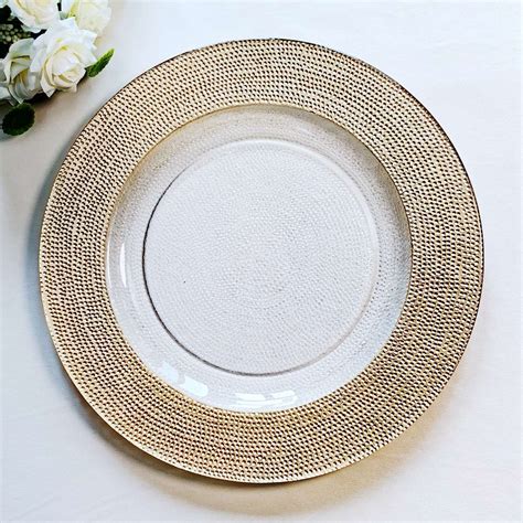 Black and Gold Chargers for Dining Table - Charger Plates Wholesale ...
