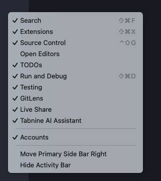 Image result for vs Code. Activity Bar