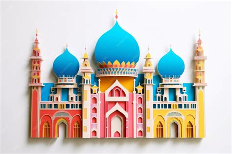 Premium AI Image | A traditional islamic religious mosque building made ...