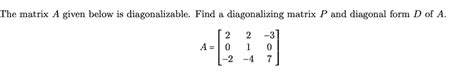 Image result for Diagonalizable Matrix Formula
